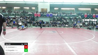 144 lbs Semifinal - Kyle Levesque, Xavier vs Antonio Arguello, Newtown