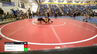 92 lbs Quarterfinal - Austin Thatcher, Heat vs Lukis Williams, Black Fox Wrestling Club