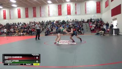 113 lbs Semifinal - Logan Letner, Cloverleaf vs Rocco Czarnecki, Cvca