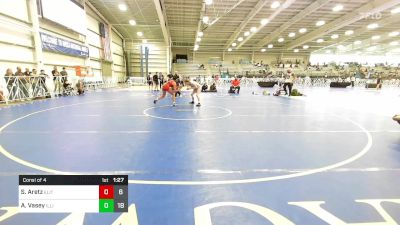 132 lbs Consi Of 4 - Shea Aretz, Elite NJ Girls vs Ava Vasey, Illinois Cornstars - Wendy