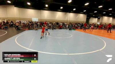 65-66 lbs Round 2 - Garrett Meyers, Texas Eagle Wrestling Academy vs Baylen Gongora, Lake Highlands Club Wrestling