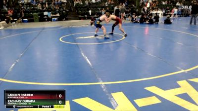 125 lbs Finals (2 Team) - Zachary Ourada, Nebraska-Kearney vs Landen Fischer, Northern State