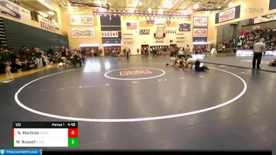 120 lbs Semifinal - Noeh Martinez, Wapato vs Mason Russell, Othello