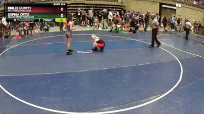 77-83 lbs Round 2 - Brilee Huffty, Delta Wrestling Club vs Sophia Ortiz, Glenns Ferry Wrestling