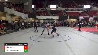 109 lbs Cons. Round 3 - Mitchell Clavadetscher, Laurel Matburners vs Jeffrey Burton, Fairfield Wrestling Club