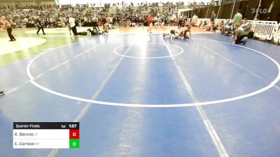 195 lbs Quarterfinal - Kael Bennie, UT vs Eric Carlson, NY