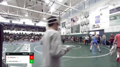 144 lbs Cons. Round 1 - Anthonie Molina, Highland vs Juleus Hernandez, Littlerock