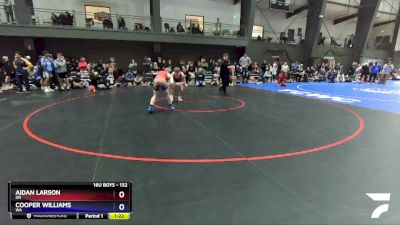 132 lbs Quarterfinal - Aidan Larson, OR vs Cooper Williams, WA