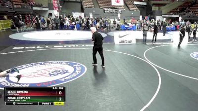 106 lbs Quarterfinal - Noah Moylan, Poway Wrestling vs Jesse Rivera, California