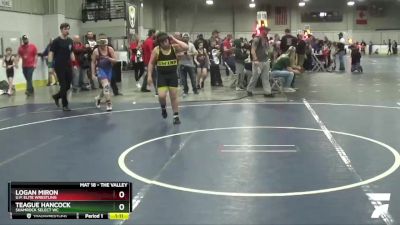 130 lbs Cons. Round 4 - Logan Miron, U.P. Elite Wrestling vs Teague Hancock, Shamrock Select WC