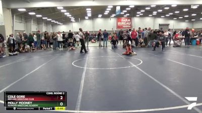 58 lbs Cons. Round 2 - Molly Mooney, Scanlan Wrestling Academy vs Cole Gore, Red Lion Wrestling Club