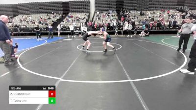 125-J lbs Quarterfinal - Zachary Russell, Black Sheep Wrestling Club vs Tanner Tutku, VHW