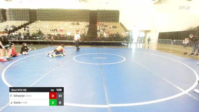 77 lbs Rr Rnd 2 - Finnegan Wheeler, Apex Elementary vs John Saile, Neshaminy Youth Wrestling