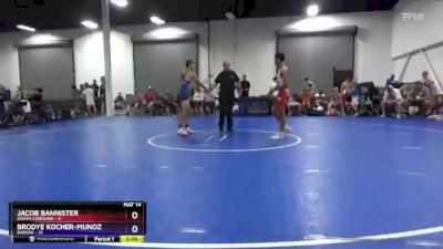 130 lbs Quarterfinals (8 Team) - Jacob Bannister, South Carolina vs Brodye Kocher-Munoz, Kansas