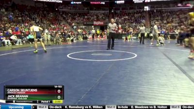 1A-132 lbs Champ. Round 1 - Carson Seuntjens, Kingsley-Pierson vs Jack Branan, Riverside, Oakland