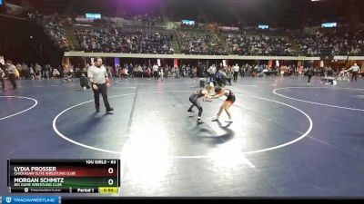 63 lbs Semifinal - Lydia Prosser, Chickasaw Elite Wrestling Club vs Morgan Schmitz, Big Game Wrestling Club