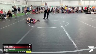 60 lbs Round 6 (8 Team) - Jason Jones, The Wrestling Mill vs Ryan Federico, Lake WC