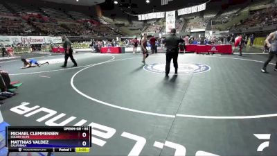 65 lbs Semifinal - Michael Clemmensen, Colony Elite vs Matthias Valdez, California