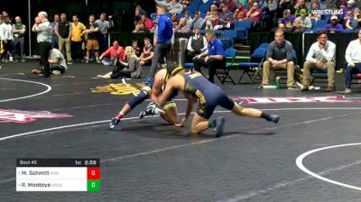 133 lbs Quarterfinal - Matt Schmitt, West Virginia vs Rico Montoya, Northern Colorado