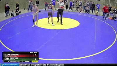 87 lbs 1st Place Match - Elijah Borrayo, Deschutes Mat Club vs Evan Provost, Cowboy Mat Club