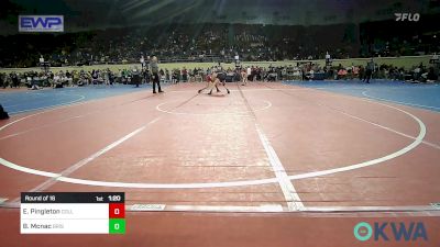 100 lbs Round Of 16 - Eli Pingleton, Collinsville Cardinal Youth Wrestling vs Brody Mcnac, Bristow Youth Wrestling