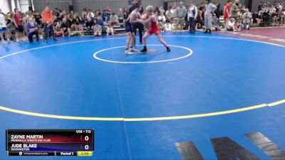 113 lbs Round 3 - Zayne Martin, Peninsula Wrestling Club vs Jude Blake, Washington