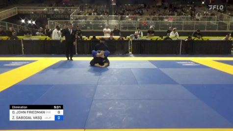 DAVID JOHN FRIEDMAN vs ZOE SABOGAL VASQUEZ 2024 Pan Jiu Jitsu IBJJF Championship
