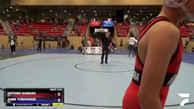 106 lbs Quarterfinal - Antonio Guebara, KS vs Sabir Yurdanidze, MO