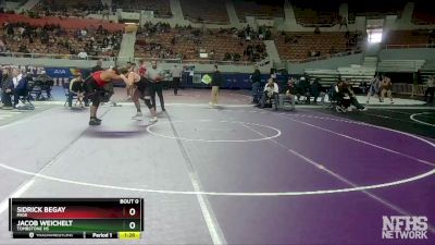 D4-285 lbs Quarterfinal - Jacob Weichelt, Tombstone HS vs Sidrick Begay, Page