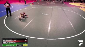 50 lbs Quarterfinals (8 Team) - Paisley Robinson, Little Falls vs Cameron Reinhart, Caledonia/Houston