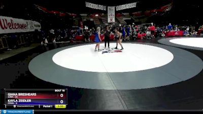 138 lbs Round 2 (16 Team) - Giana Breshears, SJWA vs Kayla Zeidler, CMWA