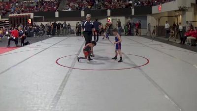 40 lbs Champ. Round 2 - Kyren Lewis, North Montana Wrestling Club vs Blake Jennings, Buzzsaw