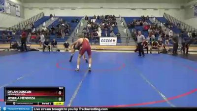 133 lbs Cons. Round 3 - Joshua Mendoza, Cerritos vs Dylan Duncan, Sacramento City