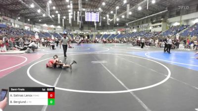 54 lbs Semifinal - Anthony Salinas Lenox, Pomona Elite vs Breez Berglund, U-town Hammers