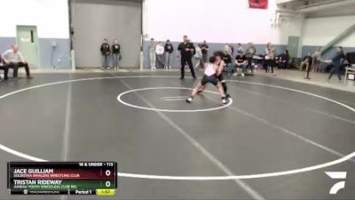 113 lbs Round 2 - Jace Guilliam, Soldotna Whalers Wrestling Club vs Tristan Rideway, Juneau Youth Wrestling Club Inc.