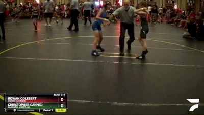 70/75 Round 2 - Christopher Cannici, Riverdell Wrestling vs Rowan Colebert, Havers Hammers