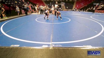 45-50 lbs Rr Rnd 5 - Myles Pendleton, North Desoto Wrestling Academy vs Remmi Schwahn, Chandler Takedown Club