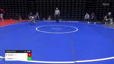 58 lbs Quarterfinal - Bradley Snyder, Knoxville, MD vs Isaac Jayson, Canastota, NY