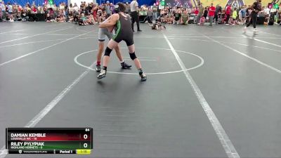 84 lbs Round 3 (8 Team) - Damian Kemble, Louisville WC vs Riley Pylypiak, Highland Hornets