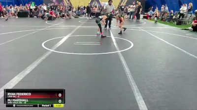 60 lbs Round 3 (8 Team) - MJ Marshall, Ohio Gold 24k vs Ryan Federico, Lake WC