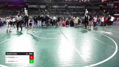 65 lbs Quarterfinal - Allison Naddeo, Lakeland Jr Wrestling vs Liana Sutton, Scorpions