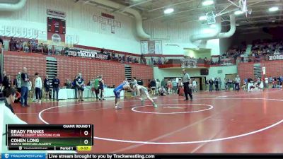 120 lbs Champ. Round 1 - Cohen Long, Invicta Wrestling Academy vs Brady Franks, Jennings County Wrestling Club