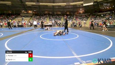 58 lbs Quarterfinal - Jackson Parker, Lions Wrestling Academy vs Ryker Byrd, Mcalester Youth Wrestling