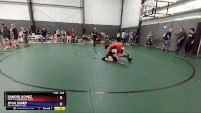 132 lbs Cons. Semi - Xander Gomez, Seattle Wrestling Club vs Ryan Vader, Zillah Wrestling