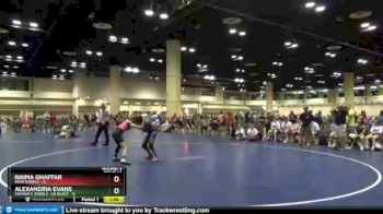 107 lbs Round 3 (10 Team) - Alexandria Evans, Charlie`s Angels- GA Black vs Naima Ghaffar, MXW Purple