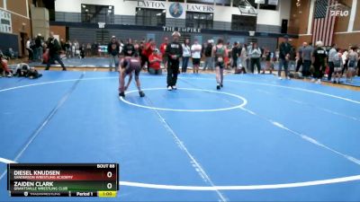 110-114 lbs Round 1 - Diesel Knudsen, Sanderson Wrestling Academy vs Zaiden Clark, Grantsville Wrestling Club