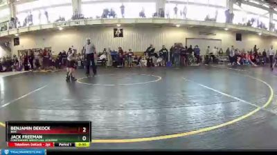 50 lbs Cons. Semi - Benjamin DeKock, BWC vs Jack Freeman, Contenders Wrestling Academy