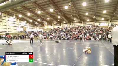 75 lbs Quarterfinal - Jed Williams, Olympus Wrestling vs Nikolas Jensen, Champions Wrestling Club