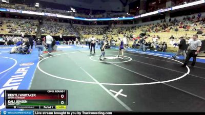 115 Class 1 lbs Cons. Round 1 - Kentli Whitaker, South Harrison vs Kali Jensen, Wright City