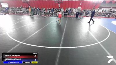 126 lbs Quarterfinal - Joshua Vazquez, IL vs Ostin Blanchard, WI